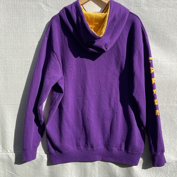 Men's Los Angeles Lakers Purple Victory Pullover Hoodie Size XL - Picture 5 of 7